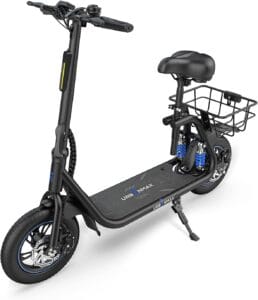 C1 Electric Scooter with Seat, Foldable Scooter for Adults Carry up to 265lbs