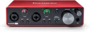 Focusrite Scarlett 2i2 3rd Gen USB Audio Interface for Recording, Songwriting, Streaming and Podcasting