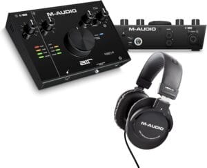 M-Audio AIR 192|4 and HDH40 - USB Audio Interface for Recording Instruments