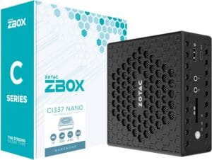 ZOTAC ZBOX CI337 Nano Fanless Silent Mini PC Intel Processor N100, Intel UHD Graphics, HDMI, DisplayPort