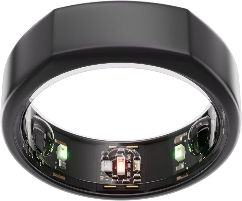 Oura Gen3 Heritage Smart Ring - Size 6, Stealth | Sleep, Heart Rate and Fitness Tracking Wearable - Up to 7 Day Battery Life - iOS/Android Compatible