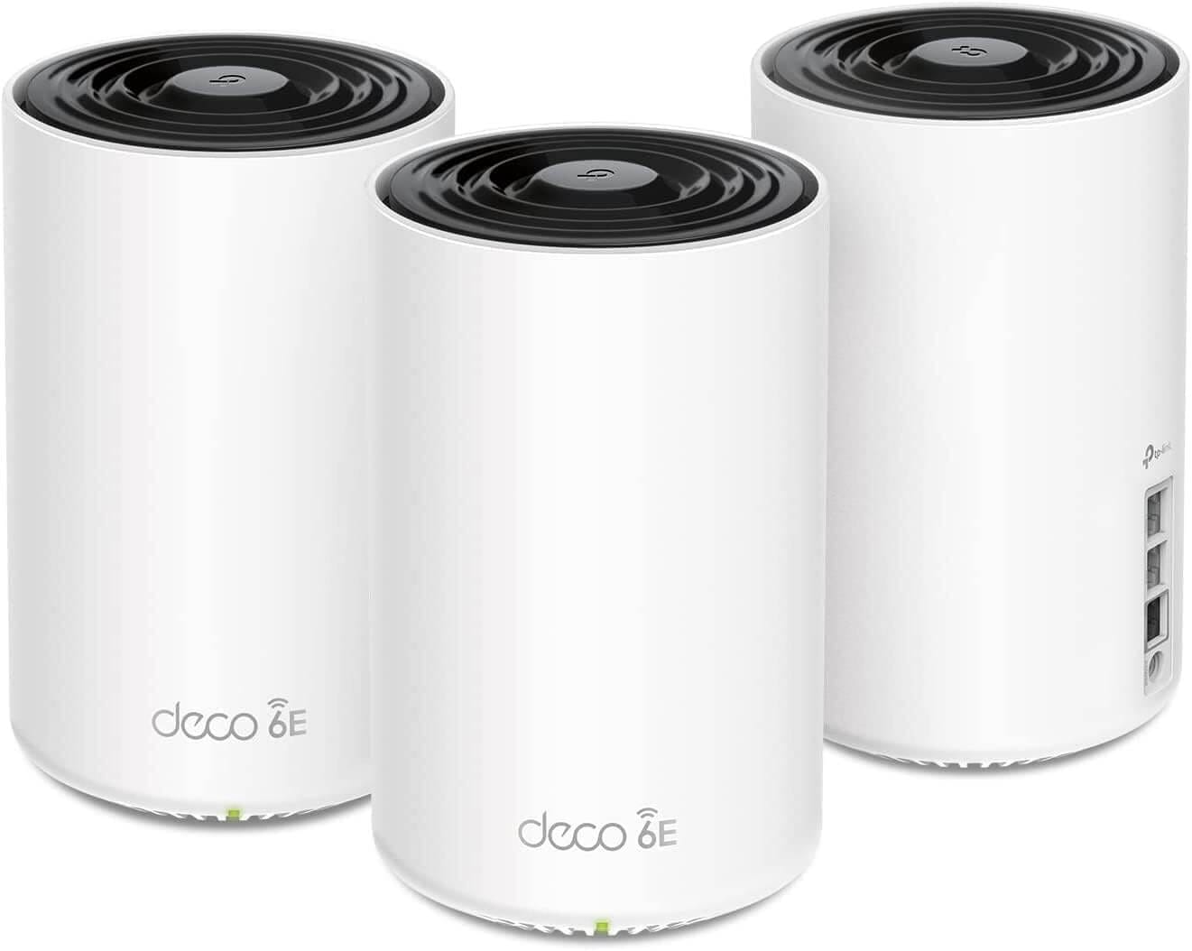 TP-Link Deco AXE5400 Tri-Band WiFi 6E Mesh System(Deco XE75 Pro) - 2.5G WAN:LAN Port, Covers up to 7200 Sq.Ft, Replaces WiFi Router and Extender, AI-Driven Mesh, New 6GHz Band, 3-Pack