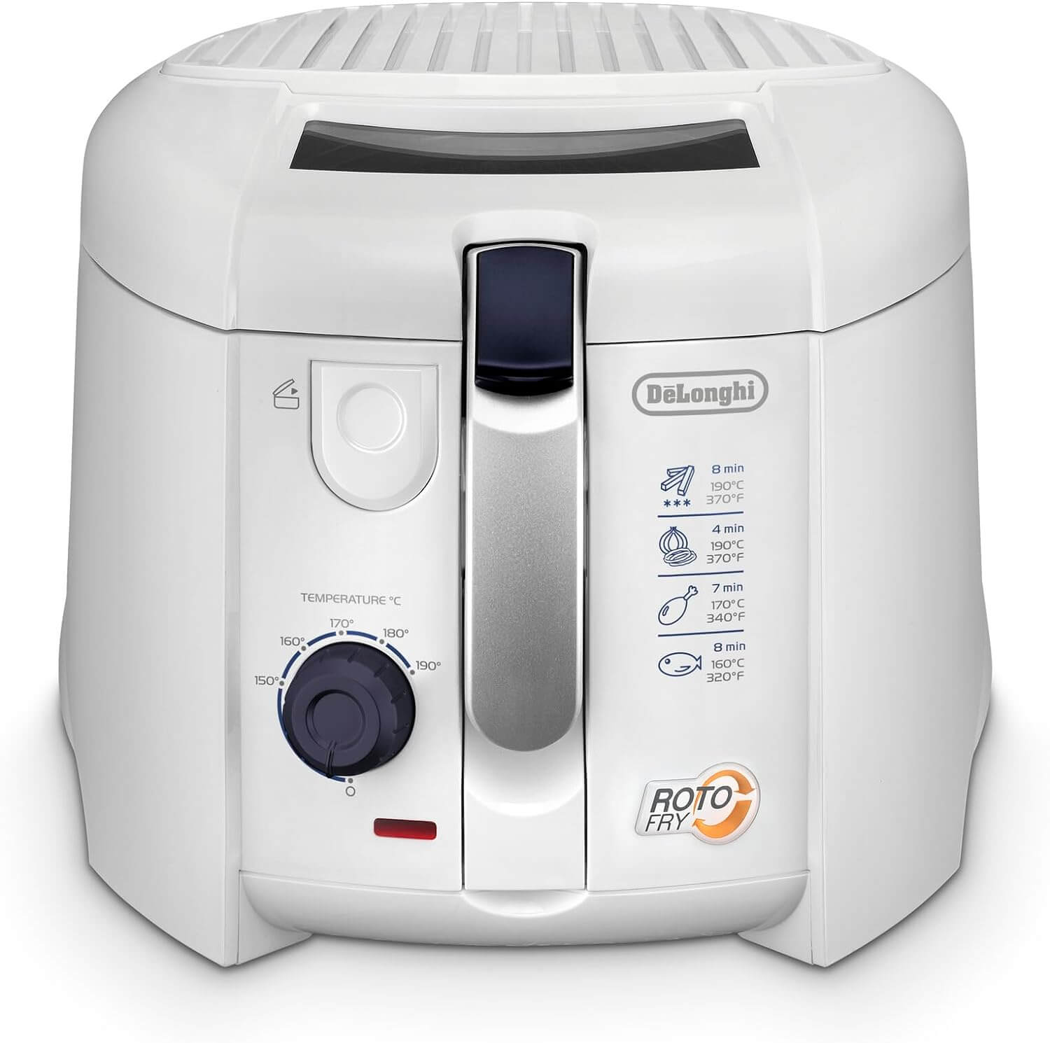 De'Longhi F28211.W1 RotoFry deep fryer, 1800 W, 1.2 liters, stainless steel