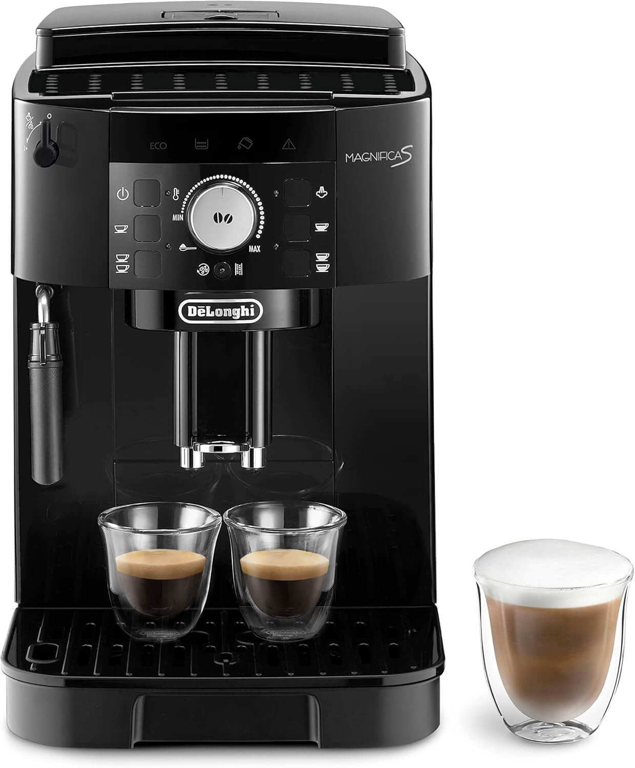 De'Longhi Magnifica S ECAM11.112.B, Fully Automatic Coffee Machine with Milk Frothing Nozzle for Cappuccinos