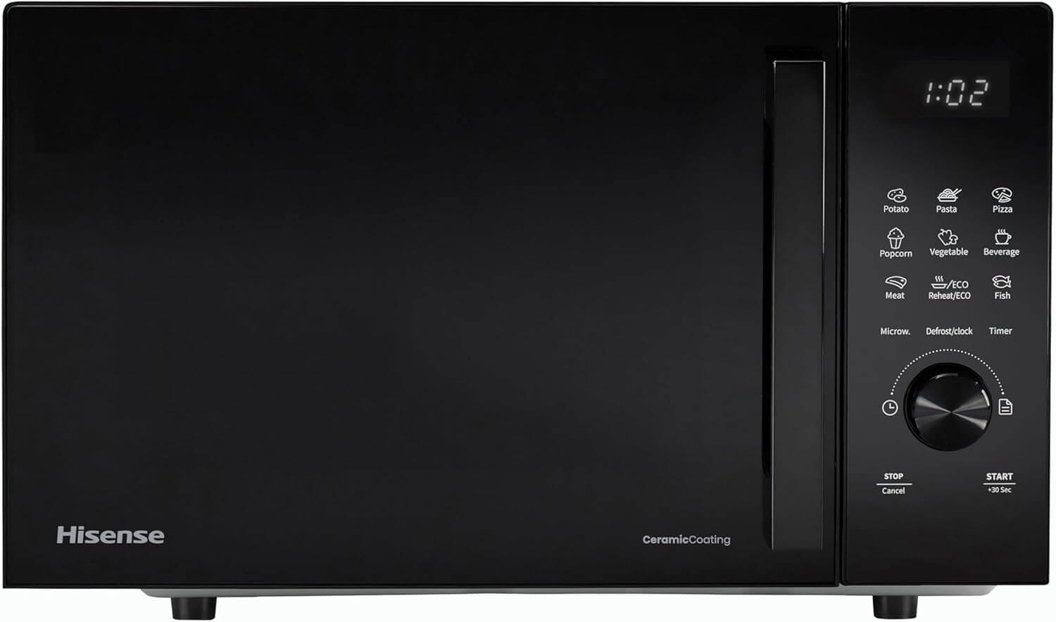 Hisense H23MOBSD1HUK 23 Litre 800W electronic Microwave with Auto Defrost, Digital Display, Smart Cook, Multi level cooking and Easy Clean