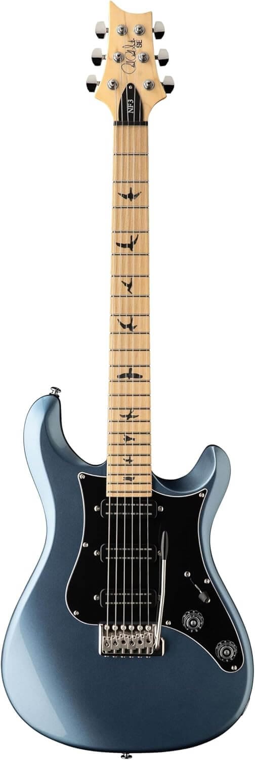 PRS SE NF3 Maple Fingerboard, Ice Blue Metallic with Gig Bag