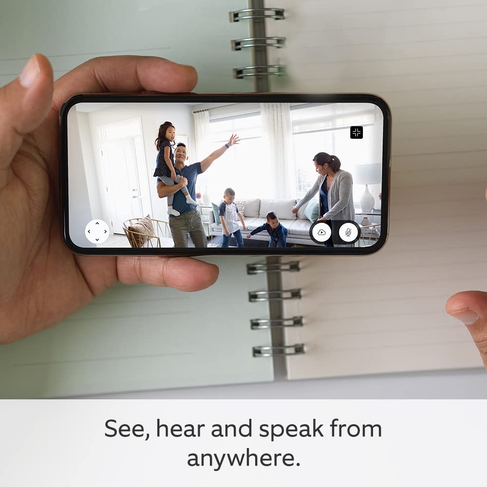 Blink Mini Pan-Tilt Camera | Rotating indoor plug-in pet security camera, two-way audio, HD video, motion detection, Alexa enabled 