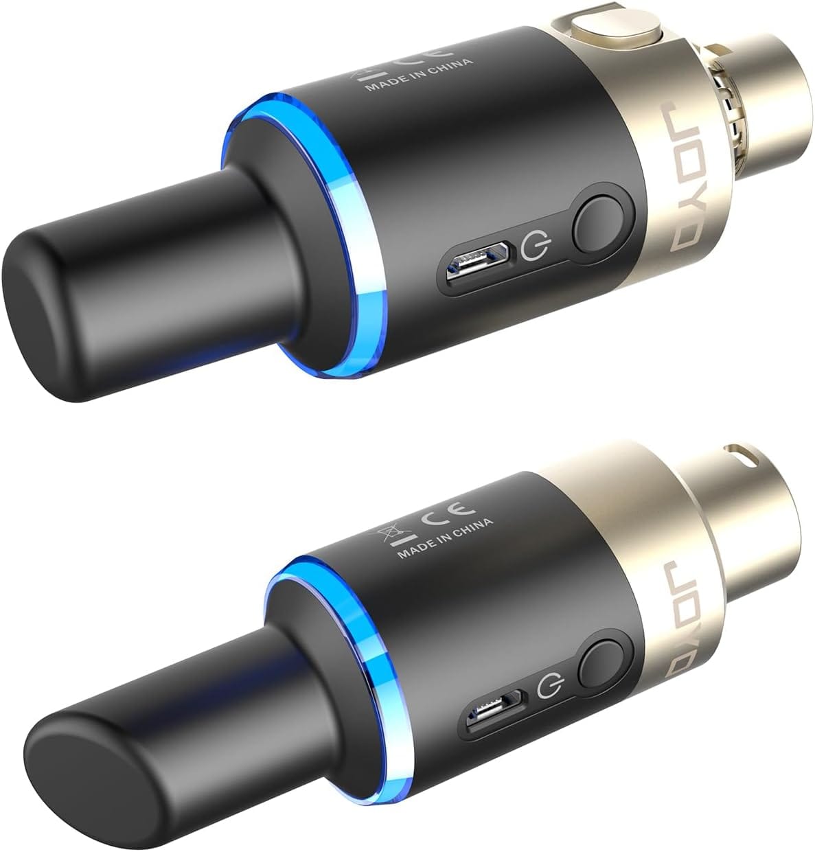 OYO 5.8GHz Wireless XLR Transmitter and Receiver for Dynamic/Harmonic Microphone 4 Channel Plug on XLR Microphone Adapter