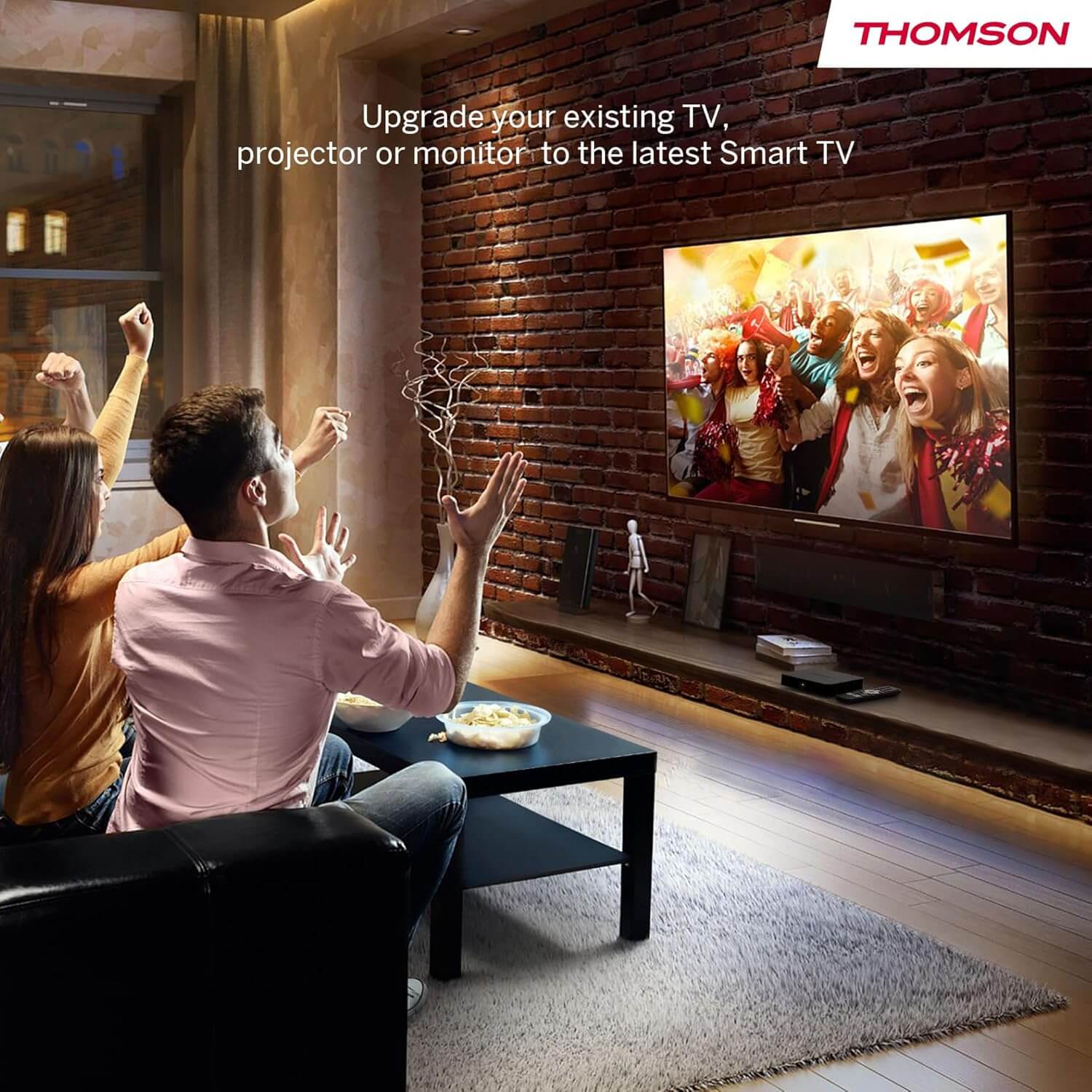Thomson Streaming Box 240UK, 4K UHD, Google TV, Google Voice Control,Wifi, Googlecast built-in