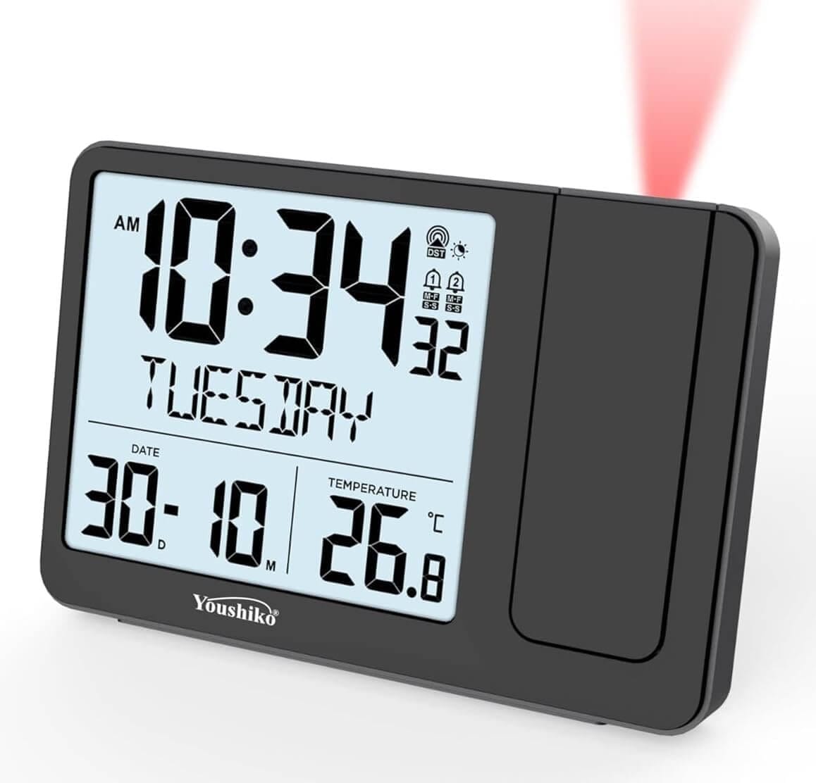 Youshiko Radio Control (Official 2024 MSF UK Version) Projection Alarm Clock