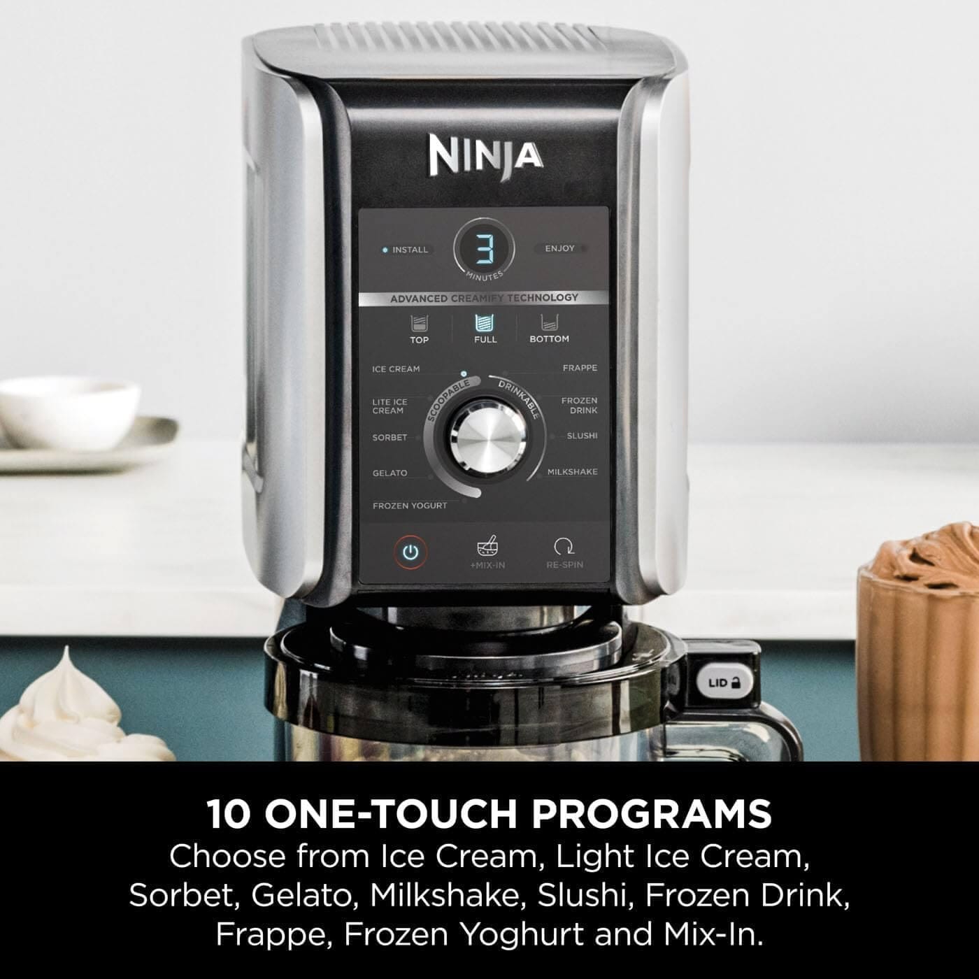 Ninja CREAMi Deluxe Ice Cream Maker & Frozen Dessert Maker