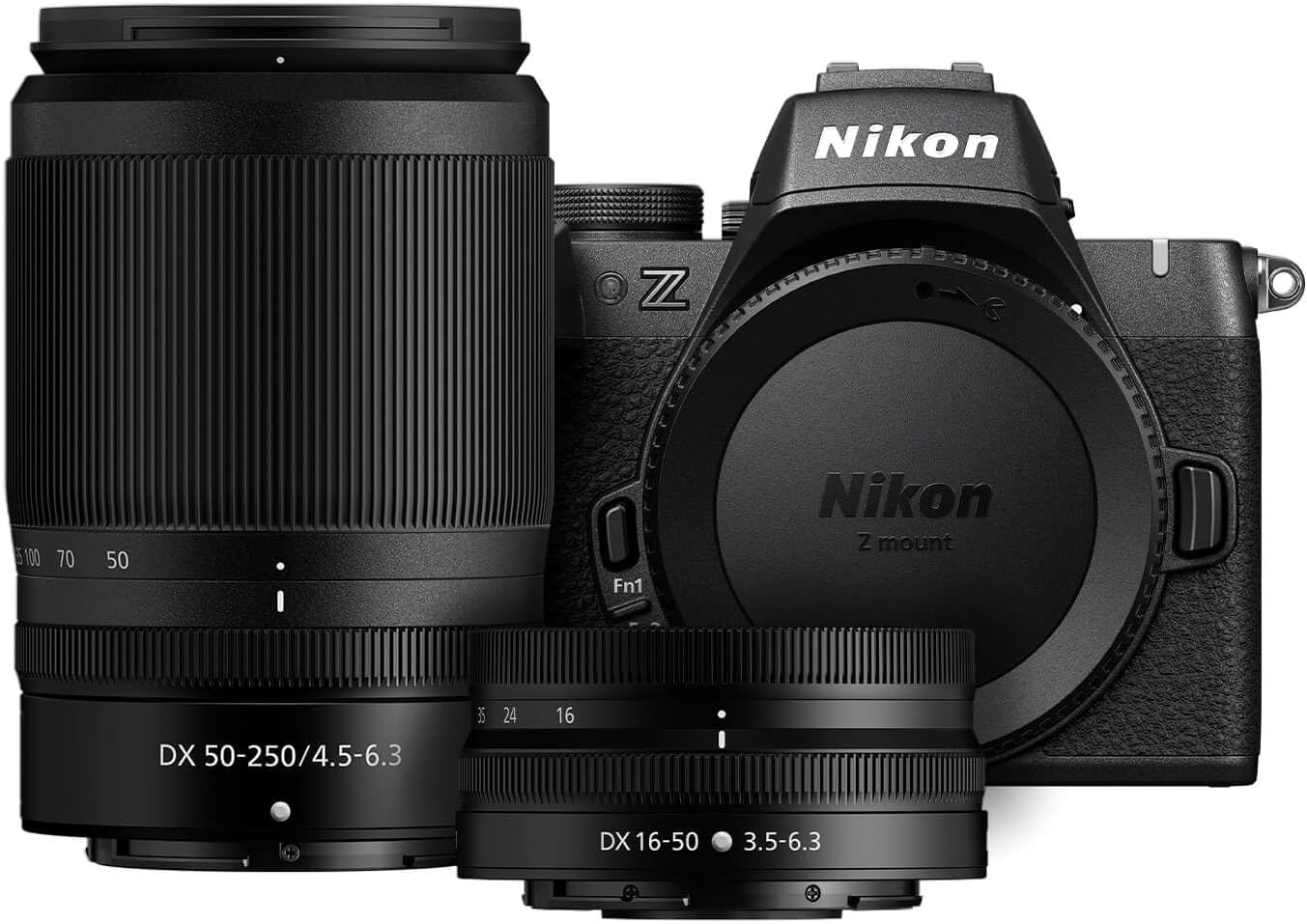 Nikon Z50 II with Two Lenses | Compact mirrorless Stills/Video Camera with Easy Color presets and Wireless Photo Sharing | USA Model