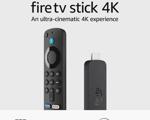 Amazon Fire TV Stick 4K streaming device (Newest gen) | supports Wi-Fi 6, Dolby Vision/Atmos, HDR10