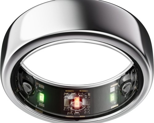 Oura Gen3 Horizon Smart Ring - Size 10, Silver | Sleep, Heart Rate and Fitness Tracking Wearable - Up to 7 Day Battery Life - iOS/Android Compatible