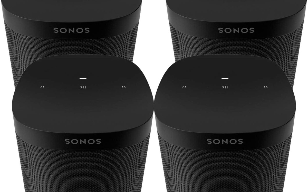 Sonos Four Room Set One SL - The Powerful Microphone-Free Speaker for Music and More